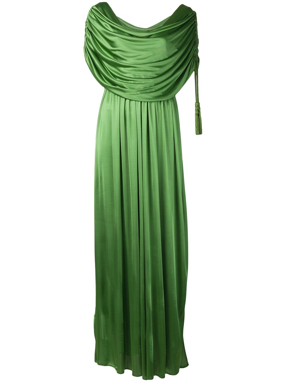 фото Lanvin длинное платье с драпировкой