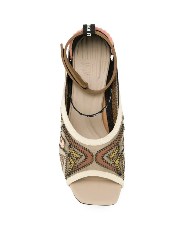fendi technical mesh sandals
