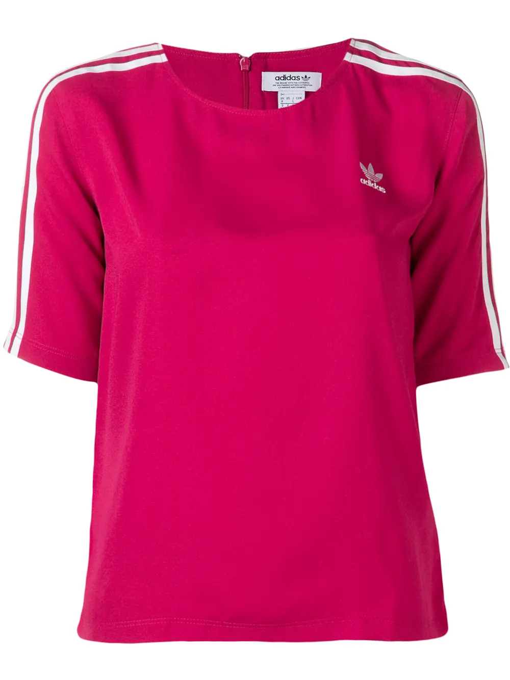 adidas 3ストライプ Tシャツ - ピンク adidas 3ストライプ Tシャツ - ピンク