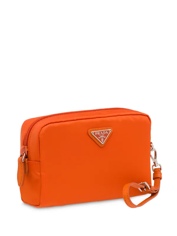 prada orange pouch