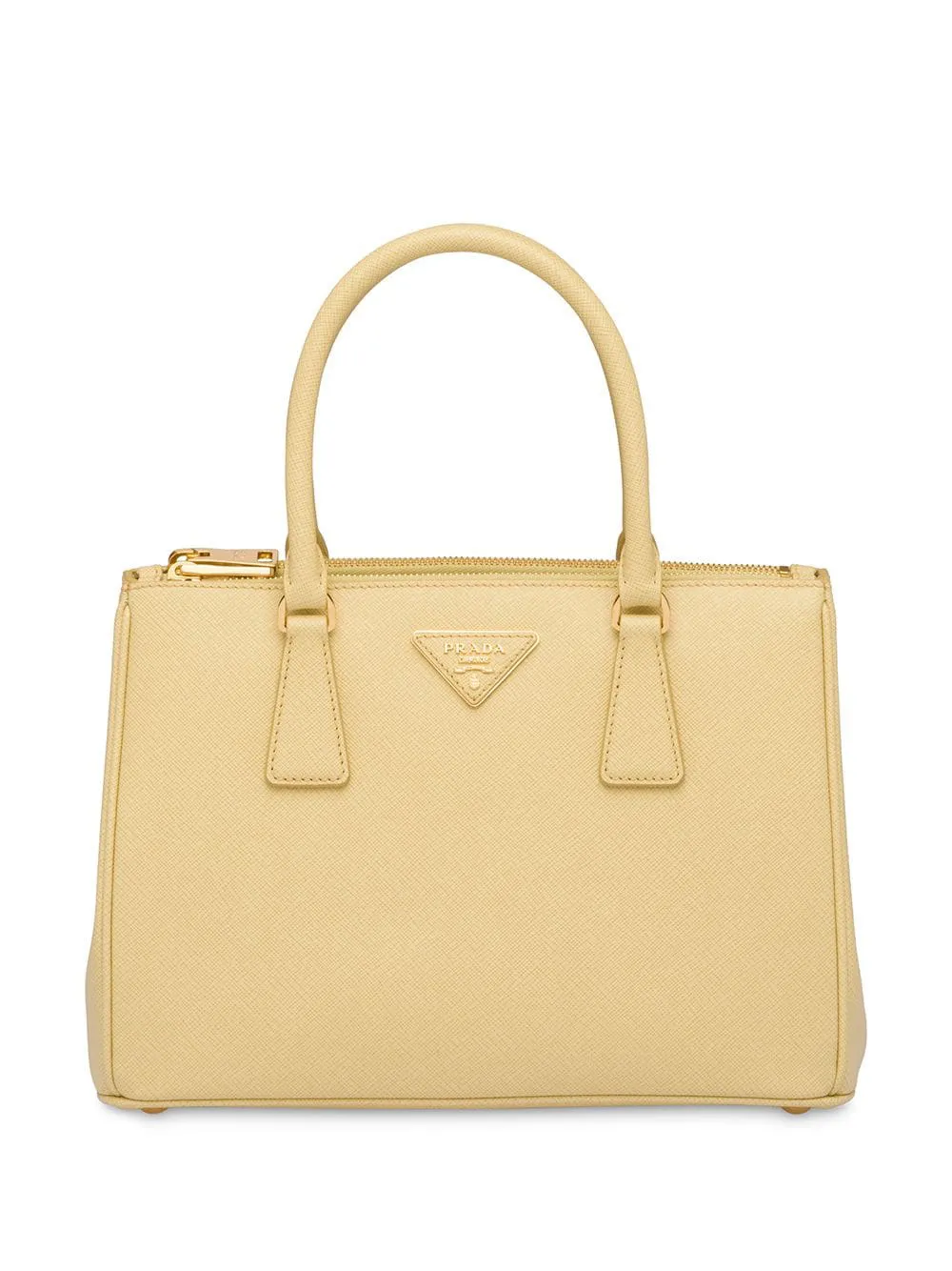 Prada Galleria Small Saffiano Leather Bag in Natural