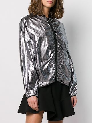 metallic bomber jacket展示图