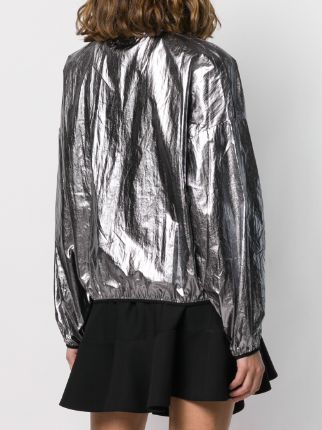 metallic bomber jacket展示图