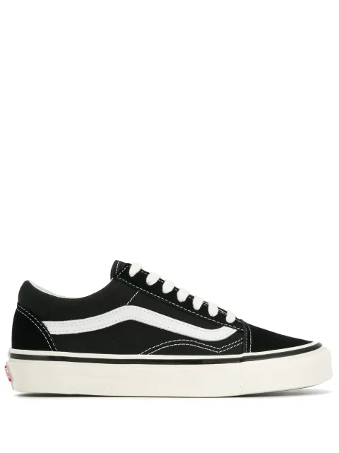 Click to view more detailed imagery on our partner's website Vans Black And White 36 Dx Anaheim Factory Leather And Canvas Sneakers