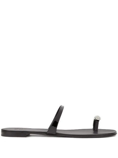 Giuseppe Zanotti Ring-embellished flat sandals