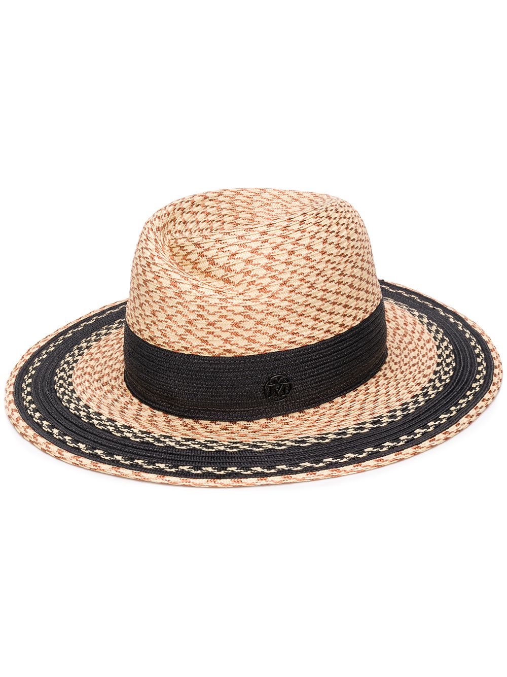 фото Maison Michel плетеная шляпа с узором