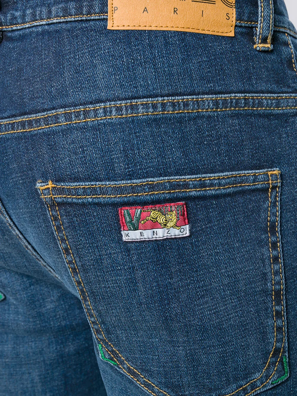 Kenzo Slim-fit jeans Blauw