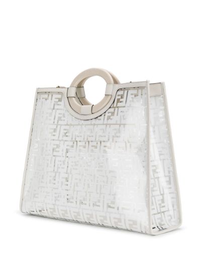 fendi runaway shopper white