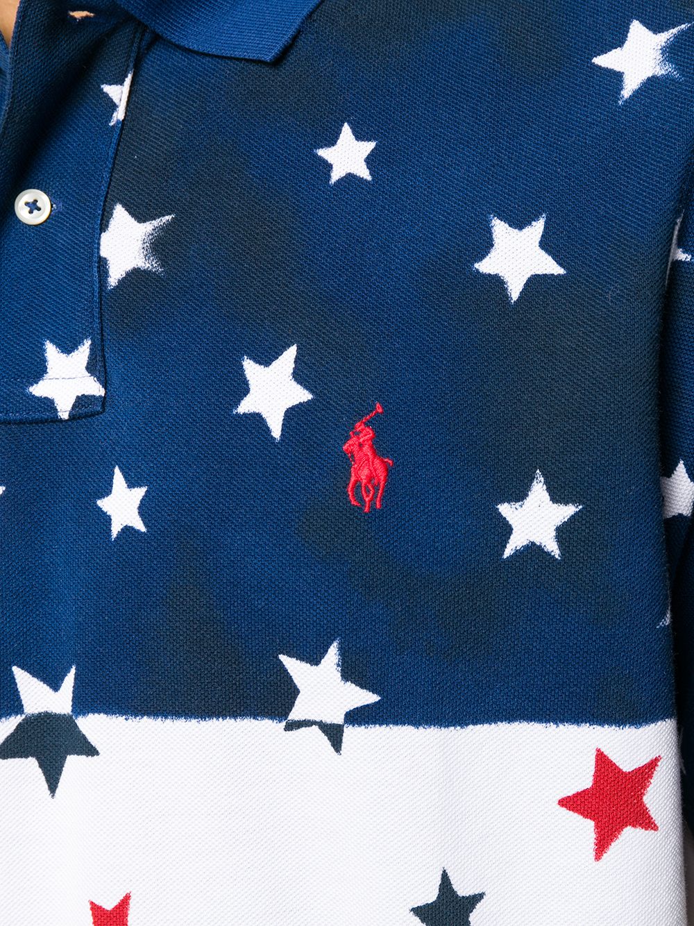 фото Polo ralph lauren рубашка-поло с принтом