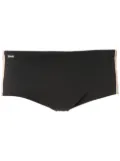 Amir Slama side stripe swim trunk - Black