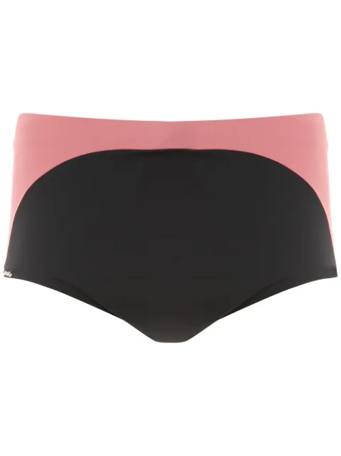 Amir Slama shorts de playa con paneles en contraste