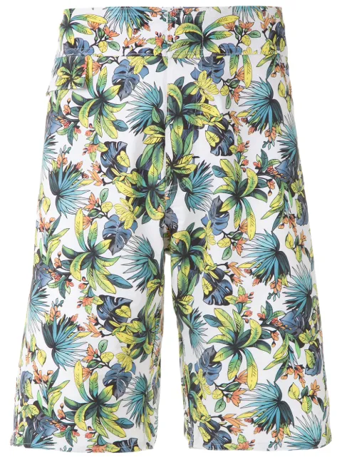 Amir Slama shorts de playa con estampado silvestre