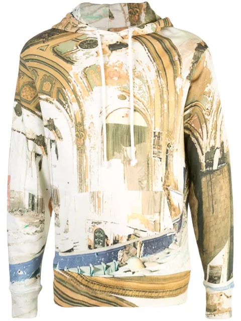 424 sudadera con capucha y estampado degradado