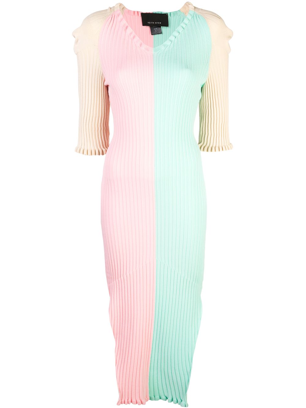 фото Neith Nyer трикотажное платье в стиле колор-блок
