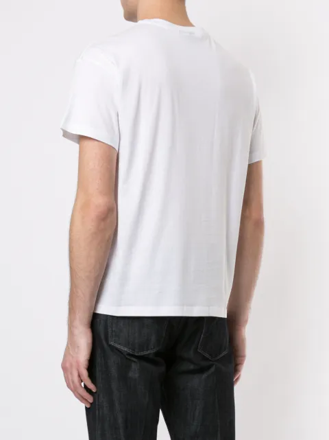 EMPORIO ARMANI EMPORIO ARMANI BOARDING TICKET T-SHIRT - WHITE