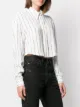 Off-White cropped logo print shirt