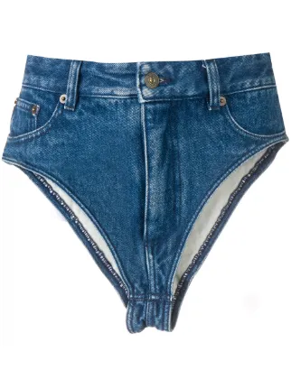 y project denim shorts