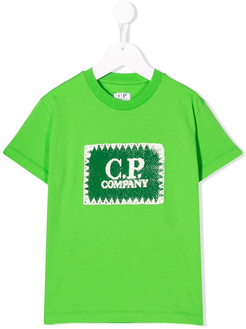 Cp Company Kids футболка с нашивкой-логотипом