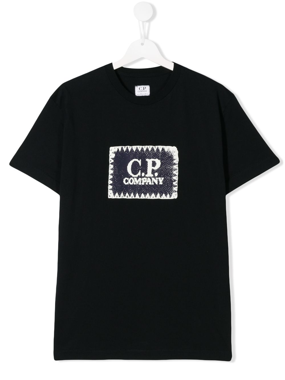 Cp Company Kids футболка с контрастным логотипом