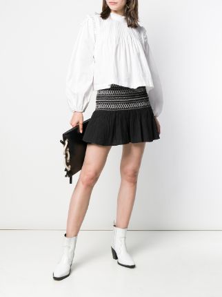 A-line embroidered skirt展示图