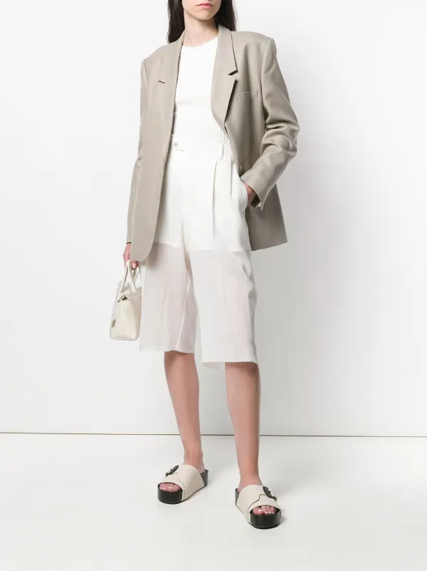 high waisted formal shorts