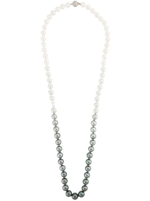 Baggins 18kt white gold pearl string necklace