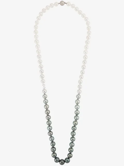 Baggins 18kt white gold pearl string necklace