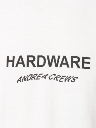 logo print crew neck T-shirt展示图