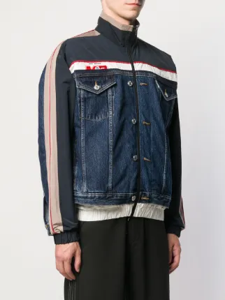 front stripe denim jacket展示图