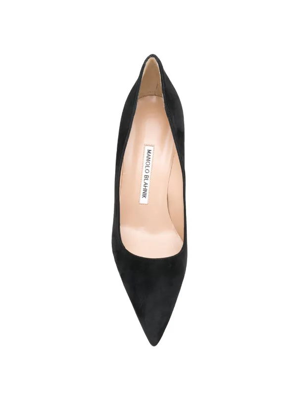 Manolo Blahnik BB 90mm Suede Pumps | Neiman Marcus