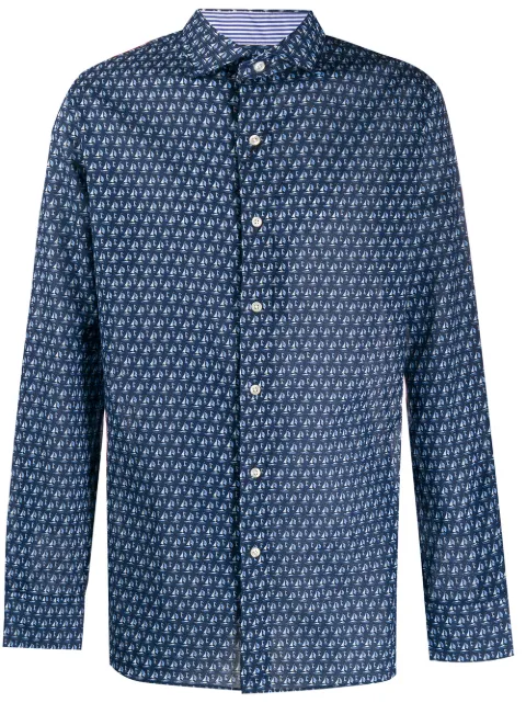 Polo Ralph Lauren camisa con estampado de barcos de vela