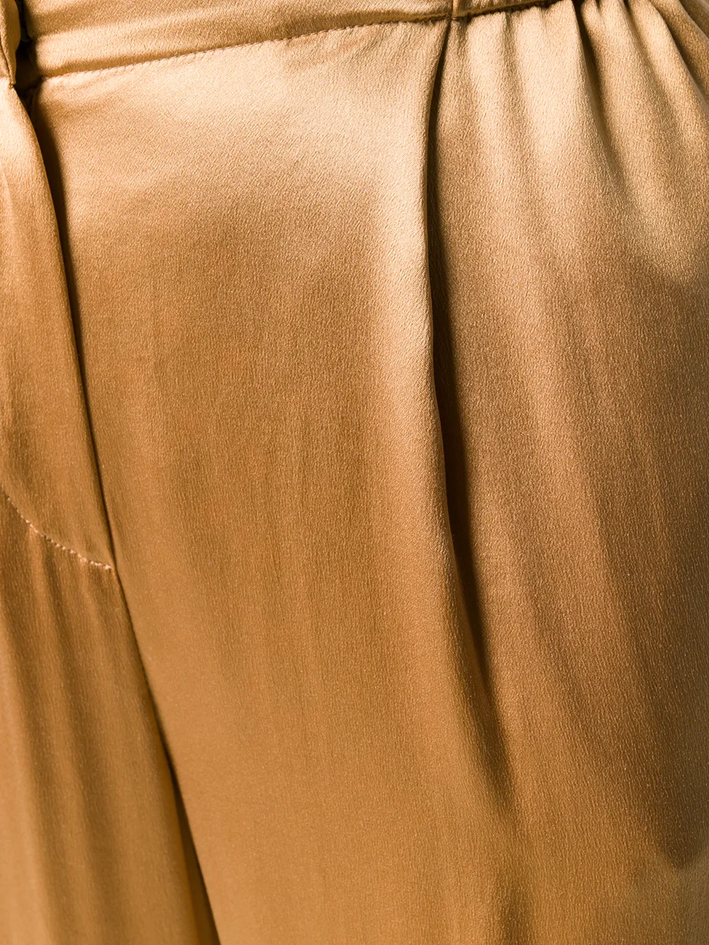 Alberta Ferretti Broek met wijde pijpen Beige