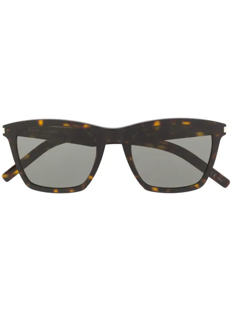 Saint Laurent Eyewear tortoiseshell-effect square sunglasses