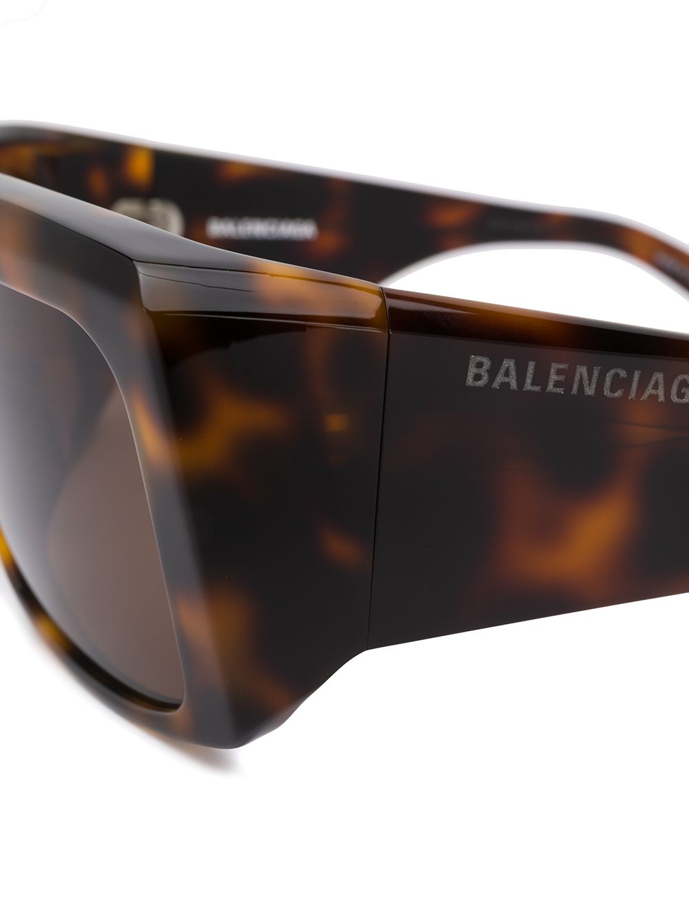 фото Balenciaga eyewear солнцезащитные очки в массивной квадратной оправе