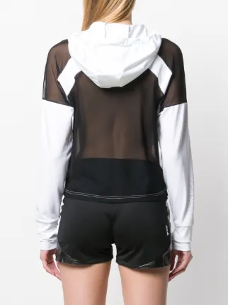 classic hoodie with sheer back展示图