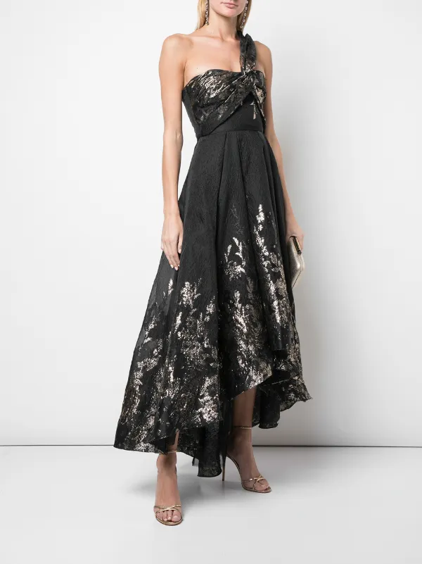 one shoulder tea dress