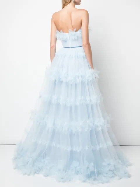 marchesa notte ruffled tulle gown