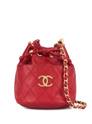 Chanel Quilted Mini Bucket Bag