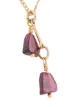 Petite Grand Garnet drop necklace