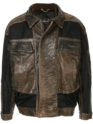martine rose oversized leather jacket