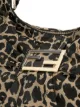 Fendi Pre-Owned حقيبة صغيرة هلالية الشكل بطبعة جلد الفهد