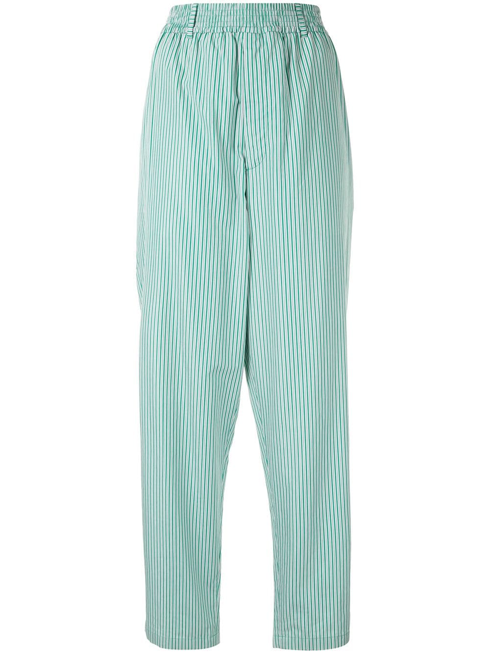 фото Hermès брюки прямого кроя в полоску pre-owned