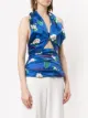 RACIL floral print halterneck top