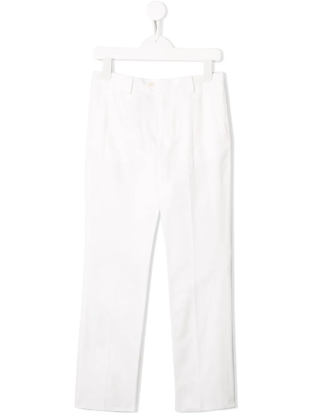 Isaia Kids pantalon de costume classique - Blanc Isaia Kids pantalon de costume classique - Blanc