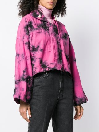 tie dye cropped jacket展示图