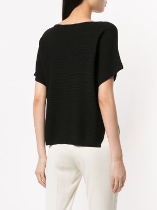 boat neck knitted top展示图