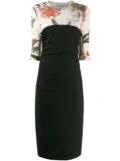 Off-White two-layer midi dress - Black