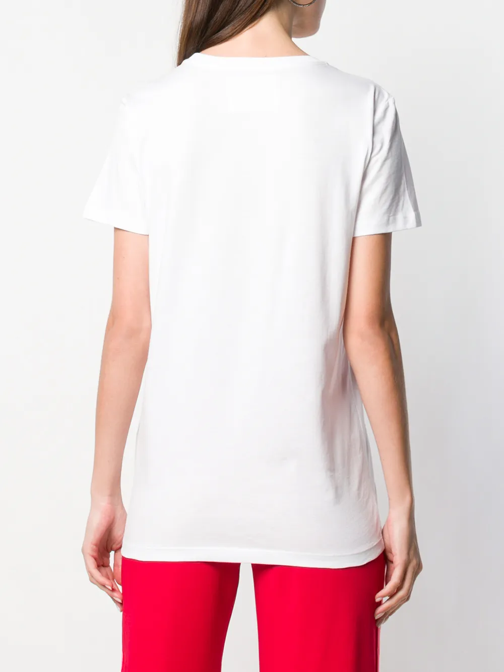 Iceberg T-shirt met pailletten logo Wit