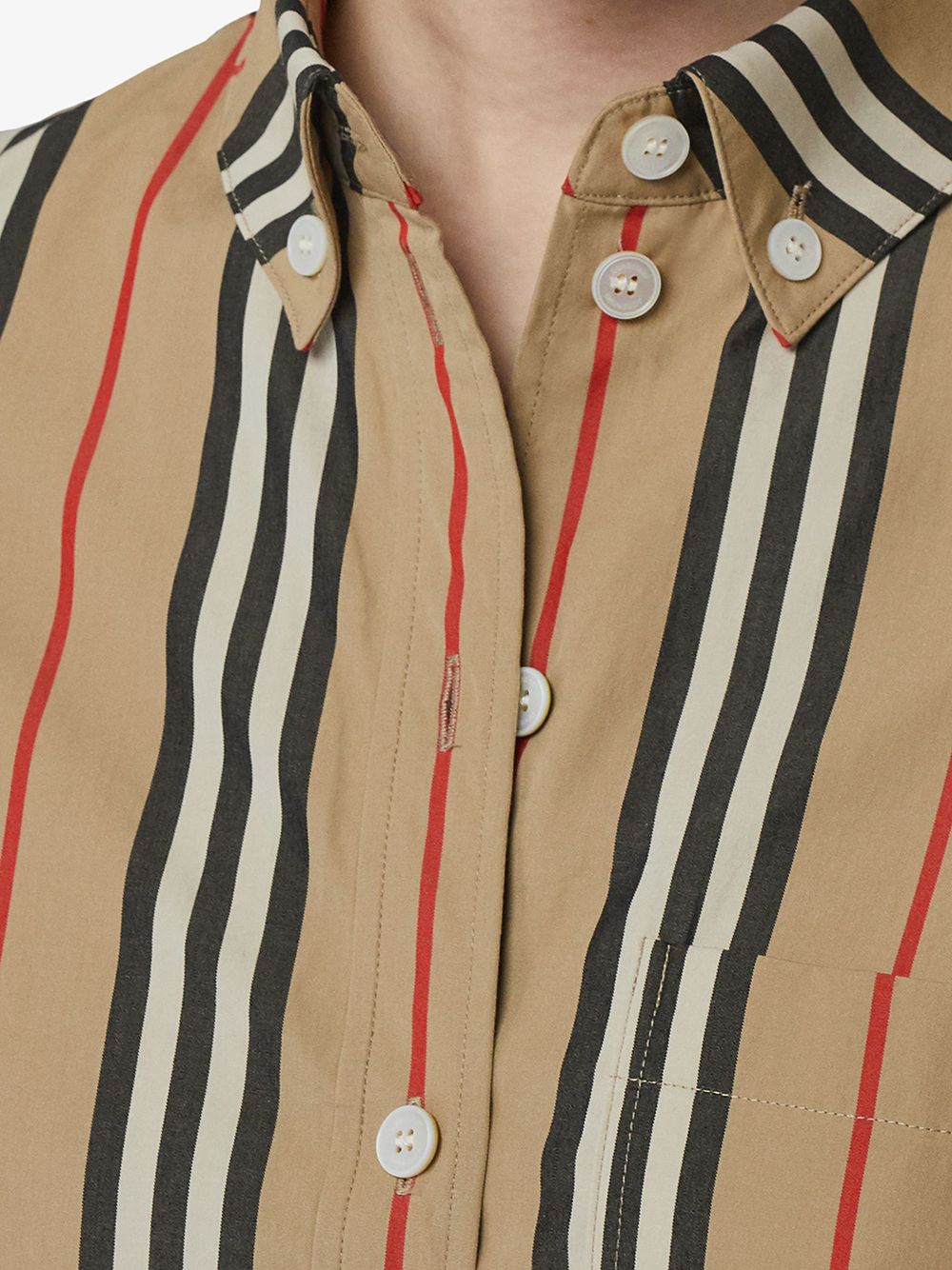 фото Burberry рубашка в полоску icon stripe