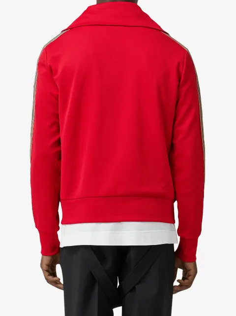 BURBERRY ICON STRIPE DETAIL TRACK TOP